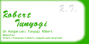 robert tunyogi business card